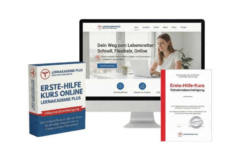 Online Erste Hilfe Kurs inklusive Teilnahmebest&auml;tigung.