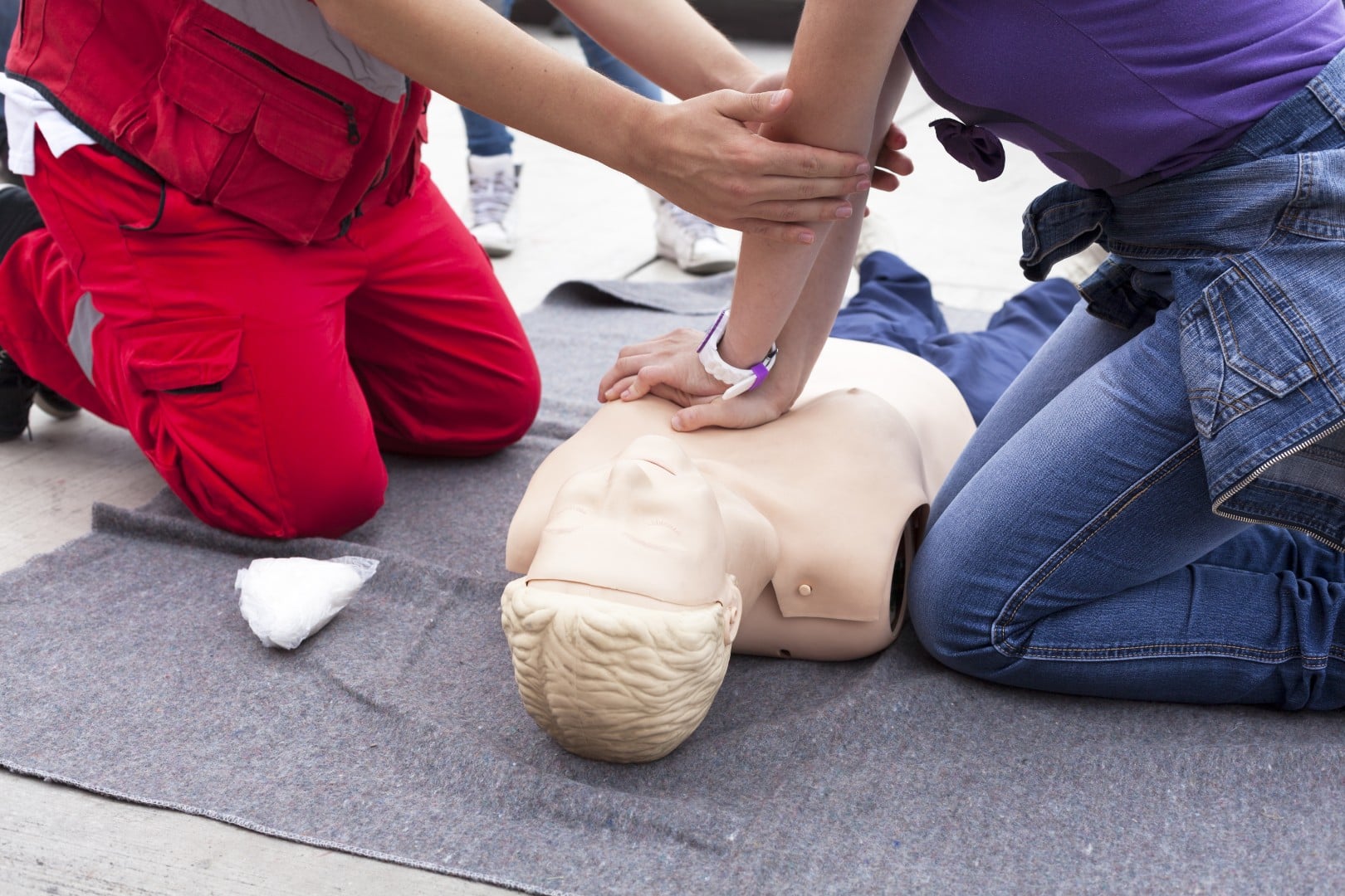 Defibrillator im Einsatz